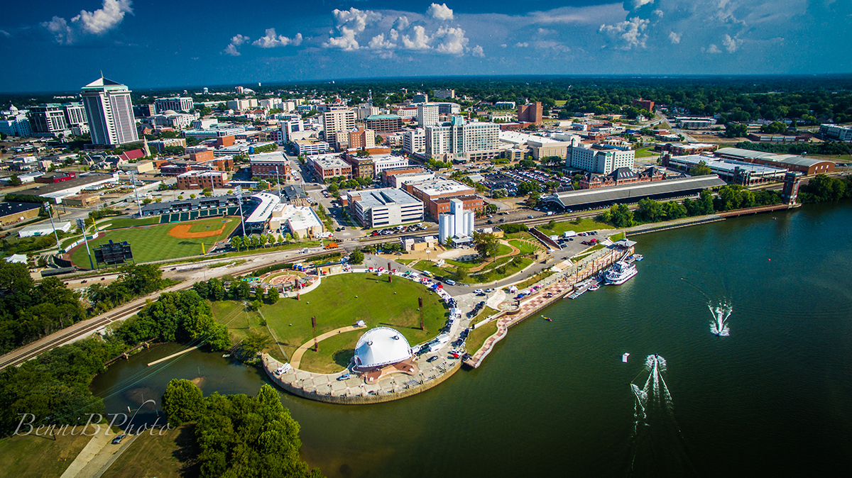 Beautiful Montgomery Alabama cityscape